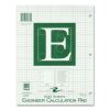 Engineer Pad, (0.5" Margins), Quad Rule (5 sq/in, 1 sq/in), 200 Lt Green 8.5x11 Sheets/Pad, 12/CT, Ships in 4-6 Business Days7