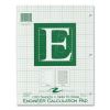 Engineer Pad, (1.25" Margin), Quad Rule (5 sq/in, 1 sq/in), 100 Lt Green 8.5x11 Sheets/Pad, 24/CT, Ships in 4-6 Business Days2