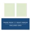 Engineer Filler Paper, 3-Hole, Frame Format/Quad Rule (5 sq/in, 1 sq/in) 500 Sheets/PK, 5/Carton, Ships in 4-6 Business Days7