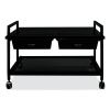 Underdesk Machine Stand with Drawers, 25.3w x 15.8d x 15.4h, Black, Ships in 4-6 Business Days2