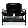 Underdesk Machine Stand with Drawers, 25.3w x 15.8d x 15.4h, Black, Ships in 4-6 Business Days4