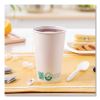 Compostable Paper Hot Cups, ProPlanet Seal, 16 oz, White/Green, 1,000/Carton8