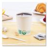 Compostable Paper Hot Cups, ProPlanet Seal, 10 oz, White/Green, 1,000/Carton4