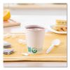 Compostable Paper Hot Cups, ProPlanet Seal, 8 oz, White/Green, 1,000/Carton4