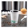 Compostable Paper Hot Cups, ProPlanet Seal, 12 oz, White/Green, 1,000/Carton7