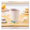 Compostable Paper Hot Cups, ProPlanet Seal, 12 oz, White/Green, 50/Pack3