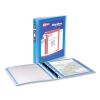 Flexi-View Binder with Round Rings, 3 Rings, 1" Capacity, 11 x 8.5, Blue2