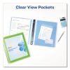 Flexi-View Binder with Round Rings, 3 Rings, 1" Capacity, 11 x 8.5, Blue5