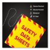 UltraDuty Safety Data Sheet Binders with Chain, 3 Rings, 2" Capacity, 11 x 8.5, Yellow/Red2