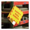 UltraDuty Safety Data Sheet Binders with Chain, 3 Rings, 2" Capacity, 11 x 8.5, Yellow/Red4