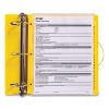 UltraDuty Safety Data Sheet Binder Bundle, 3 Rings, 3" Capacity, 11 x 8.5, Yellow/Red6