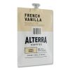 Alterra French Vanilla Coffee Freshpack, French Vanilla, 0.23 oz Pouch, 100/Carton2