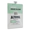 Alterra Decaf House Blend Coffee Freshpack, 0.25 oz Pouch, 100/Carton2