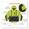 GloWear 8275 Class 2 Heavy-Duty Hi-Vis Workwear Sherpa Lined Jacket, Small, Lime, Ships in 1-3 Business Days9