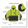 GloWear 8275 Class 2 Heavy-Duty Hi-Vis Workwear Sherpa Lined Jacket, 3X-Large, Lime, Ships in 1-3 Business Days6