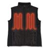 N-Ferno 6495 Rechargeable Heated Vest with Batter Power Bank, Fleece/Polyester, Small, Black, Ships in 1-3 Business Days2