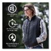 N-Ferno 6495 Rechargeable Heated Vest with Batter Power Bank, Fleece/Polyester, Small, Black, Ships in 1-3 Business Days4