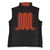 N-Ferno 6495 Rechargeable Heated Vest with Batter Power Bank, Fleece/Polyester, Small, Black, Ships in 1-3 Business Days10