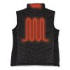 N-Ferno 6495 Rechargeable Heated Vest with Batter Power Bank, Fleece/Polyester, Medium, Black, Ships in 1-3 Business Days3