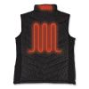 N-Ferno 6495 Rechargeable Heated Vest with Battery Power Bank, Fleece/Polyester, Large, Black, Ships in 1-3 Business Days4