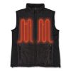 N-Ferno 6495 Rechargeable Heated Vest with Battery Power Bank, Fleece/Polyester, X-Large, Black, Ships in 1-3 Business Days2