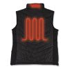 N-Ferno 6495 Rechargeable Heated Vest with Battery Power Bank, Fleece/Polyester, 3X-Large, Black, Ships in 1-3 Business Days3