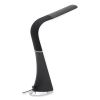 LRD Task Lamp with Digital Display, Gooseneck, 16" High, Black, Ships in 4-6 Business Days5