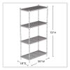 Industrial Wire Shelving, Four-Shelf, 36w x 18d x 72h, Metallic Gray, Ships in 1-3 Business Days2