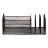 Safco® Onyx™ Mesh Desk Organizer With Three Horizontal/Three Upright Sections2