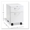 Flagship Mobile Pedestal, Left/Right, 2 Drawer: Box/File, Letter, White, 15 x 22.88 x 22 , Ships in 7-10 Business Days2