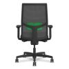 Ignition 2.0 4-Way Stretch Mid-Back Task Chair, Green Adjustable Lumbar Support, Black Seat/Back/Base, Ships in 7-10 Bus Days4