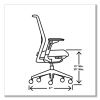 Cipher Mesh Back Task Chair, Supports 300 lb, 15" to 20" Seat Height, Basalt Seat, Charcoal Back/Base, Ships in 7-10 Bus Days3