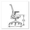 Cipher Mesh Back Task Chair, Supports 300 lb, 15" to 20" Seat Height, Navy Seat, Charcoal Back/Base, Ships in 7-10 Bus Days2