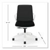 Cliq Office Chair, Supports Up to 300 lb, 17" to 22" Seat Height, Black Seat/Back, White Base, Ships in 7-10 Business Days2