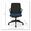 Cliq Office Chair, Supports Up to 300 lb, 17" to 22" Seat Height, Navy Seat, Black Back/Base, Ships in 7-10 Business Days4