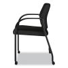 Ignition Series Guest Chair with Arms, Polyester Fabric Seat, 25" x 21.75" x 33.5", Black, Ships in 7-10 Business Days2