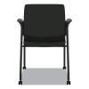 Ignition Series Guest Chair with Arms, Polyester Fabric Seat, 25" x 21.75" x 33.5", Black, Ships in 7-10 Business Days3