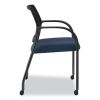 Ignition Series Guest Chair with Arms, 25" x 21.75" x 33.5", Navy Seat, Black Back, Black Base, Ships in 7-10 Business Days2