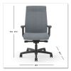 Ignition 2.0 Upholstered Mid-Back Task Chair, 17" to 21.25" Seat Height, Basalt Fabric Seat/Back, Ships in 7-10 Business Days2