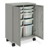 Smartlink Mobile Cabinet, 10 Compartments, 30w x 18d x 42.32h, Platinum Metallic, Ships in 7-10 Business Days2