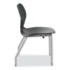 SmartLink Four-Leg Chair, Up to 275 lb, 16" Seat Height, Lava Seat/Back, Platinum Base, 4/Carton, Ships in 7-10 Bus Days2