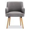 Matter Multipurpose Chair, 23" x 24.8" x 34", Light Gray Seat/Back, Natural Wood Base, Ships in 7-10 Business Days2