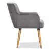 Matter Multipurpose Chair, 23" x 24.8" x 34", Light Gray Seat/Back, Natural Wood Base, Ships in 7-10 Business Days3
