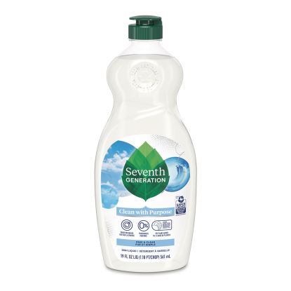 Natural Dishwashing Liquid, Free and Clear, 19 oz Bottle2