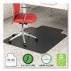 EconoMat Hard Floor Chair Mat, Lipped, 36 x 48, Black, Ships in 4-6 Business Days2