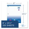 Notebook Filler Paper, 3-Hole, 8 x 10.5, Wide/Legal Rule, 200/Pack2