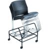 Boss Black Stack Chair With Chrome Frame, 1Pc Pack7