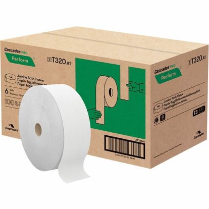 Cascades Perform Jumbo Toilet Paper, 2 Ply, White (T320)1