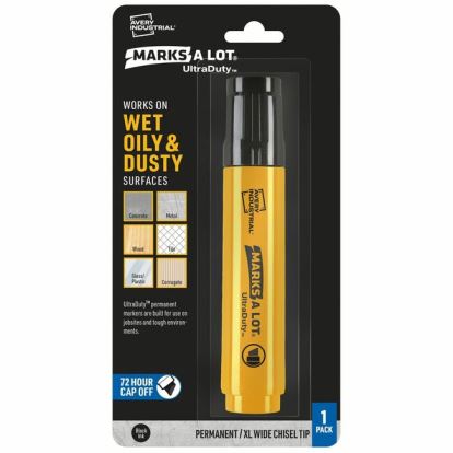 Avery&reg; UltraDuty Markers, XL Wide Tip, 1 Black Marker (29865)1