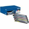 Brother Genuine TN2294PK Standard Yield Toner Cartridge Multipack (Includes 1 cartridge each of Black, Cyan, Magenta, and Yellow Toner)1